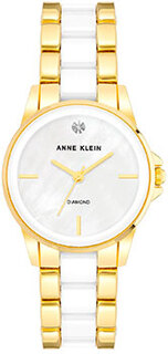 fashion наручные женские часы Anne Klein 4118WTGB. Коллекция Diamond