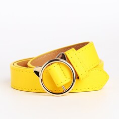 Ремень детский, ширина 2.5 см, пряжка металл, цвет желтый NO Brand