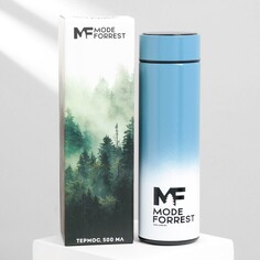 Термос с индикатором температуры mode forrest, 500 мл градиент синий, сохраняет тепло 8-10 ч