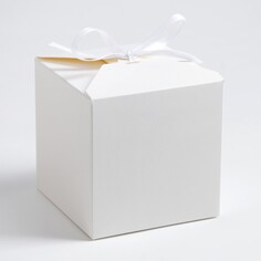 Коробка складная белая, 10 х 10 х 10 см, набор 10 шт. NO Brand