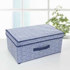 Короб стеллажный для хранения с крышкой доляна