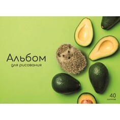 Альбом для рисования а4, 40 листов на склейке Calligrata