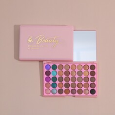 Be beauty, палетка матовых и сатиновых теней для век, 40 цветов