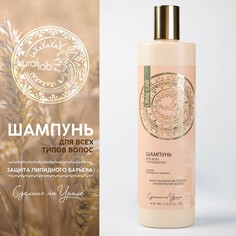 Шампунь для волос, 410 мл, восстановление блеска и укрепление, basic line by ural lab