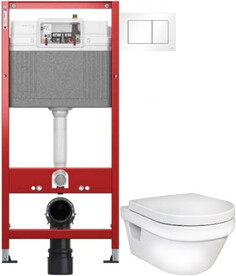 Комплект подвесной унитаз Gustavsberg Hygienic Flush 5G84HR01 + система инсталляции Tece 9400413