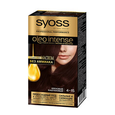 Косметика для мамы Syoss Oleo Intense Краска для волос 4-15 Ореховый каштановый
