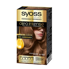 Косметика для мамы Syoss Oleo Intense Краска для волос 6-80 Золотистый русый