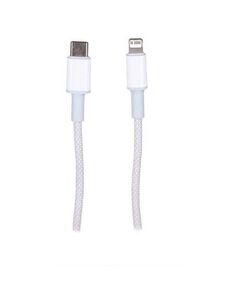 Кабель Baseus High Density Braided USB Type-C - Lightning 20W 2m White CATLGD-A02