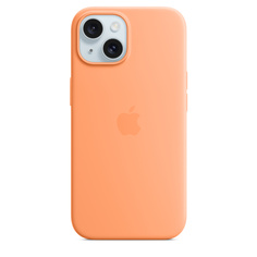 Чехол оригинальный Apple для Iphone 15 Silicone Case - Orange Sorbet