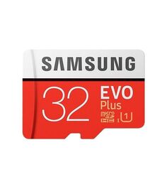 Карта памяти Samsung MicroSDHC 32GB Class10 UHS-I U1 EVO Plus v2 + Адаптер (MB-MC32GA/RU)