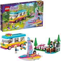 Конструктор LEGO 41681 Friends Forest Camper Van and (Лесной дом на колесах и парусная лодка)