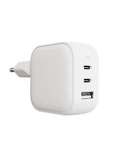Сетевое зарядное устройство VLP G-Charge 65Вт 2*USB-С+USB-A, PD, QC, белый