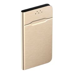 Чехол-книжка OLMIO универсальный для смартфонов р.M, 5.0"-5.5", золотой