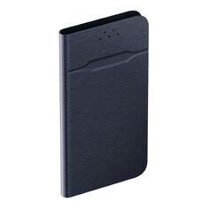 Чехол-книжка OLMIO универсальный для смартфонов р.L, 5.5"-6.5", темно-синий