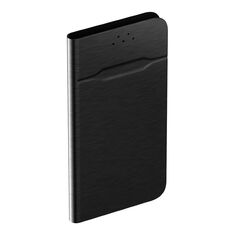Чехол-книжка OLMIO универсальный для смартфонов р.L, 5.5"-6.5", черный