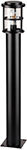 Ландшафтный светильник на столб Odeon Light NATURE MAGUS, черный/стекло (4964/1F)