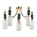 Люстра потолочная Odeon Light CLASSIC, золото, разноцветный (4861/5C)