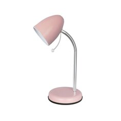 Светильник настольный E27, 60 Вт, серебристый, абажур розовый, Ultraflash, UF-377 С14, 14603
