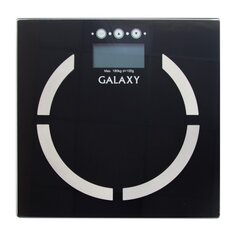 Весы напольные электронные, Galaxy Line, GL 4850, стекло, до 180 кг, 30х30 см, многофункциональные