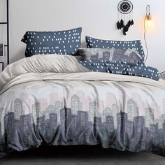 Постельное белье 2-спальное, простыня 180х215 см, 2 наволочки 70х70 см, пододеяльник 175х215 см, Бояртекс, поплин, коллекция Luxor, 3283 А/В