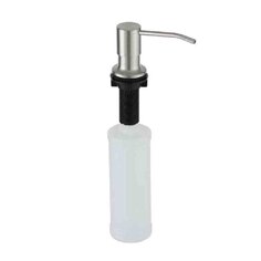 Дозатор для жидкого мыла кухонный, Frap, встраиваемый, пластик, 300 мл, сатин, F408-5