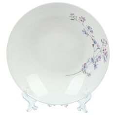 Тарелка суповая, стеклокерамика, 20 см, круглая, Флер, Daniks, LPKSP-80/ 220804