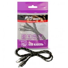 Кабель micro USB, AVS, MR-321, 1 м, A78607S