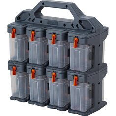 Ящик-органайзер для инструментов, 15х31х32 см, пластик, Blocker, Expert, серо-свинцовый, оранжевый, BR395012026