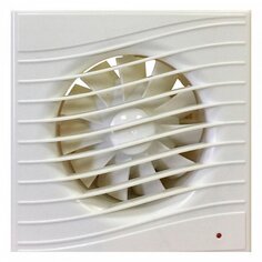 Вентилятор вытяжной настенный, выключатель, Viento, установочный диаметр 100 мм, 130 м³/ч, слоновая кость, Волна, В100СВ STILL ivory Виенто