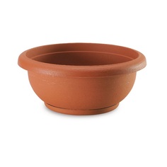 Миска с поддоном Plastecnic Terrae Bowl D40 H16См Терракотовый