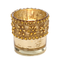 Подсвечник Goodwill deco Flower золотой 8 см