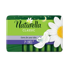 Прокладки с крылышками Naturella Classic Ромашка ночные Single 7 шт