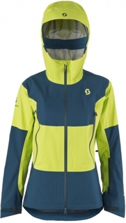 Куртка горнолыжная Scott Jacket Ws Vertic Tour Limeade Yellow/Eclipse Blue