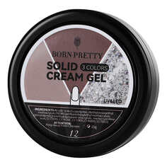 Born Pretty, Гель-лак 3 in1 Solid Cream Gel, 15 г