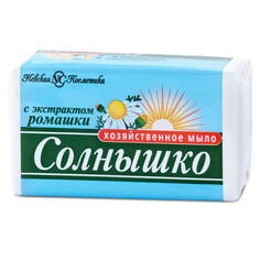 Средства для стирки белья мыло хозяйственное Солнышко, 140 г НЕВСКАЯ КОСМЕТИКА