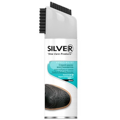 Краски для обуви краска для обуви SILVER восстановитель для замши, кожи, велюра черный 250мл+20% черная спрей