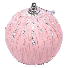 Шары елочные одиночные шар MAXIJOY Нежность 80мм пенопласт розовый