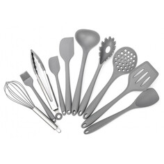 Наборы кухонных инструментов набор кухонный ATTRIBUTE Elements 10 предметов силикон,нейлон, нерж.сталь
