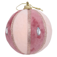Шары елочные одиночные шар MAXIJOY Розовый бархат 80мм пенопласт розовый