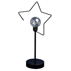 Лампы настольные светильник декоративный Фотон Звезда лофт LED черный