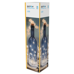 Настольные лампы декоративные светильник декоративный Фотон Бутылка LED синий