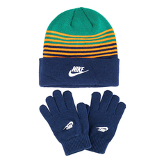 Шапка и перчатки Детский набор: шапка и перчатки Nike Striped Beanie & Gloves Set