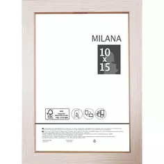 Рамка Milana 10x15 см цвет беленый дуб Без бренда