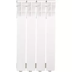 Радиатор Monlan RU 500/80 алюминий 4 секции боковое подключение цвет белый