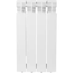 Радиатор Monlan RU 4 секции 96x500 мм боковое подключение алюминий