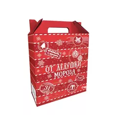 Коробка для кондитерских изделий «От Дедушки Мороза» картон 27х19.5х8 см Без бренда
