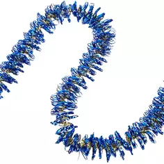 Мишура Кольца-2 200 см цвет золотисто-синий Без бренда