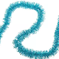 Мишура Кольца-1 200 см цвет голубой Без бренда