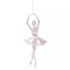 Елочная игрушка Балерина 16.5x7.5 цвет разноцветный Без бренда