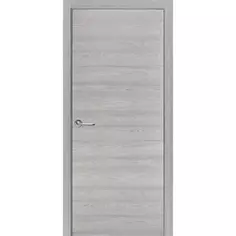 Дверь межкомнатная глухая с замком в комплекте 80x200 см Hardflex цвет ясень серый Принцип